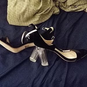 A pair of sexy black heels